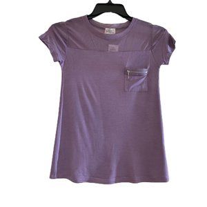 Glitz T-Shirt with Zipper front size S